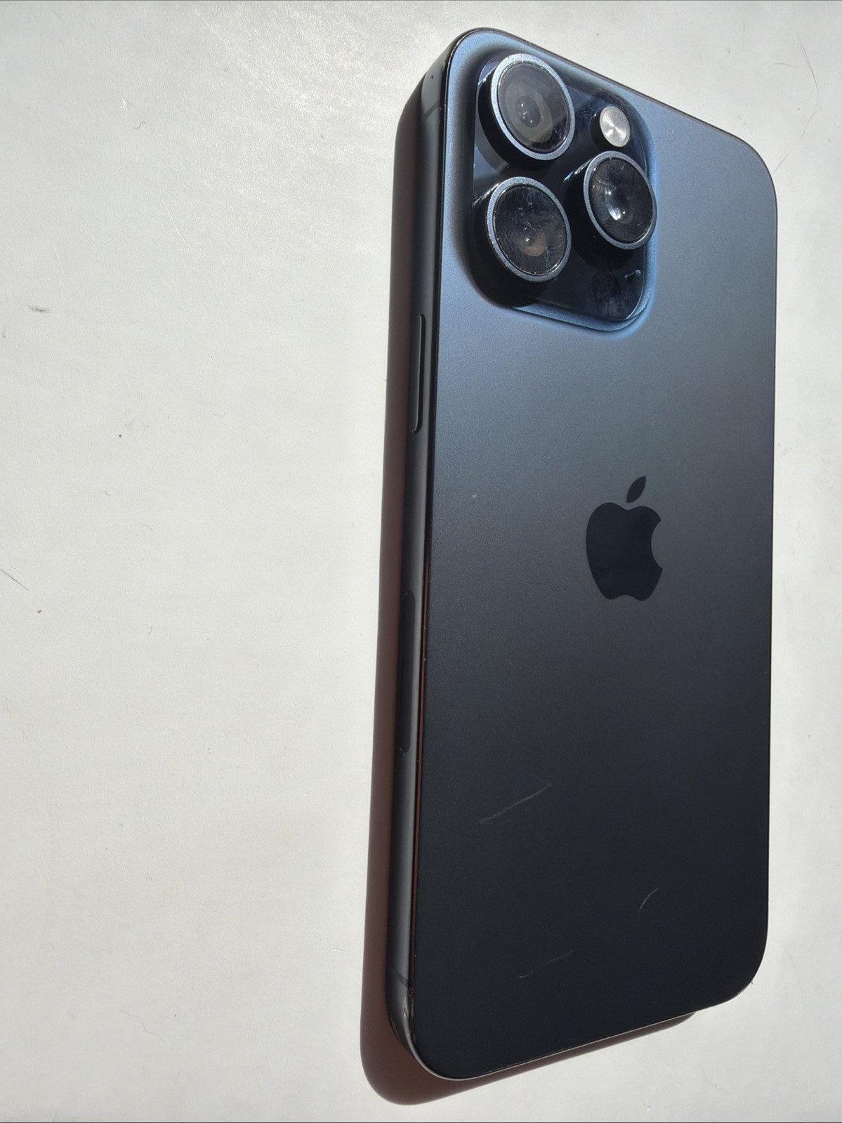 Apple iPhone 15 Pro Max Blue Titanium – 256GB 89% Battery AT&T *WIFI ONLY*