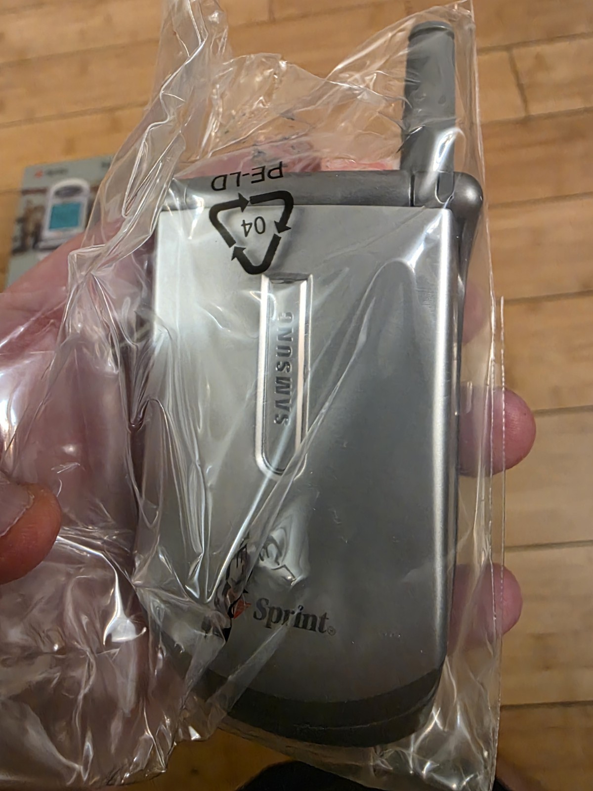Sprint Samsung Y2K Flip Phone SPH-A400 PCS Silver Cellular Dual Band/Tri-Mode