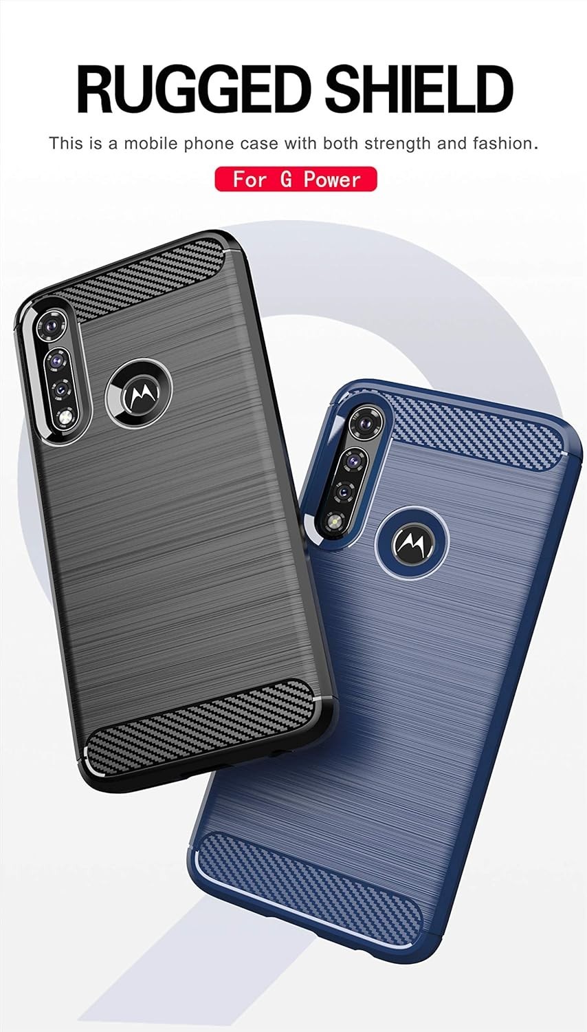 For Motorola Moto G Pure Case+Screen Protector, Cover Slim TPU Bumper Shockproof