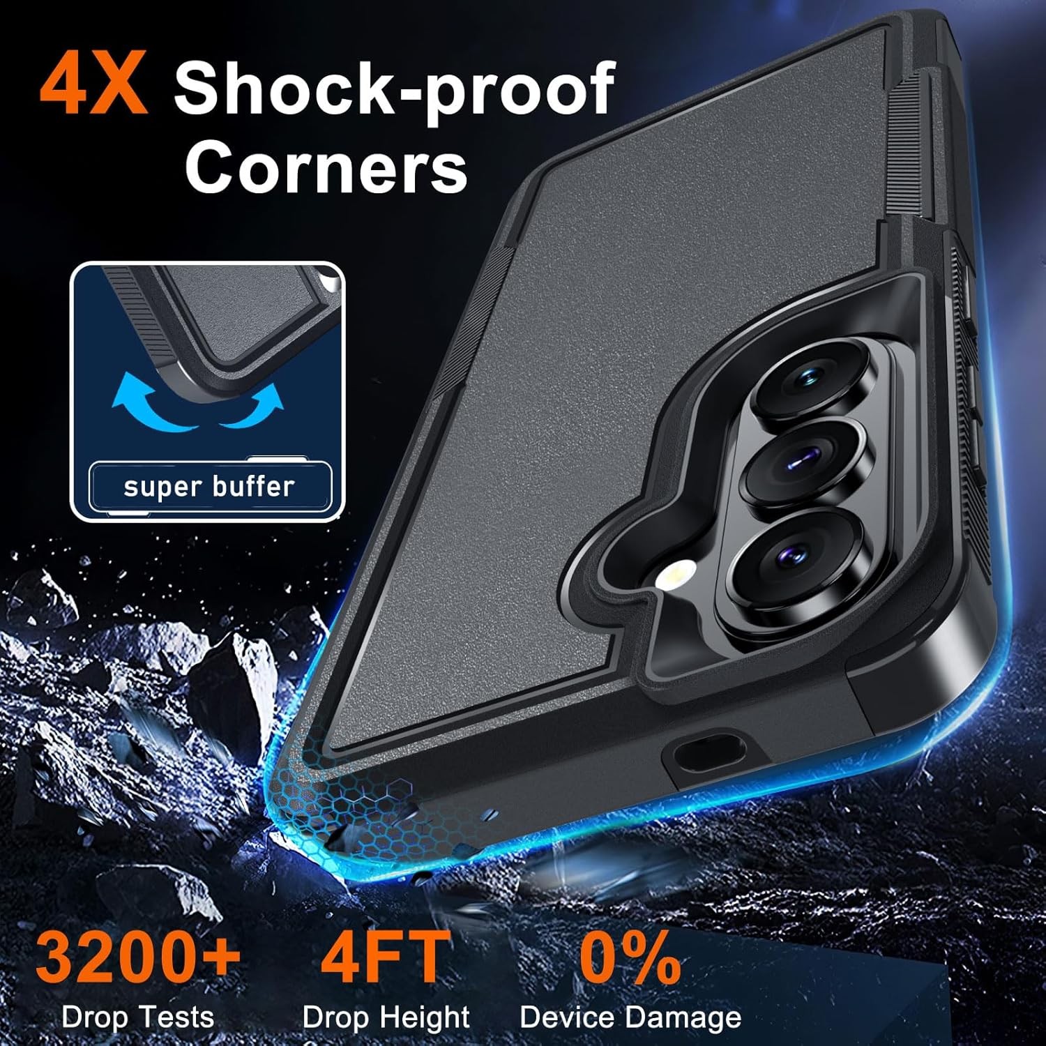 For Samsung Galaxy S26+ Plus Case w/ Screen Protector & Camera Lens Phone Cover