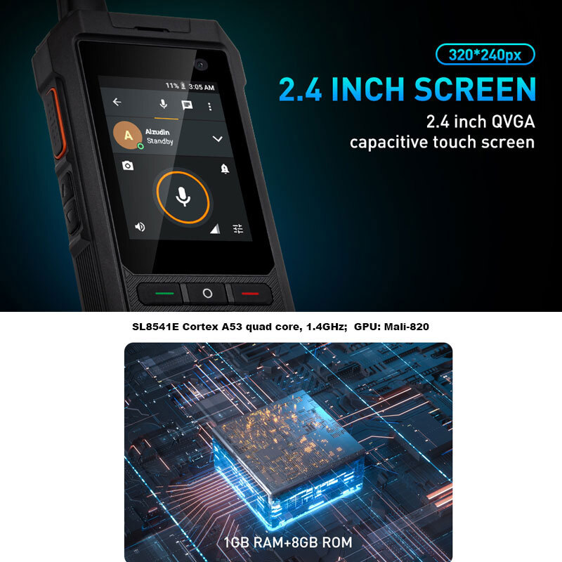 Unlock 4G LTE Android 10 Rugged Smartphone Waterproof Outdoors Mobile UNIWA F80S