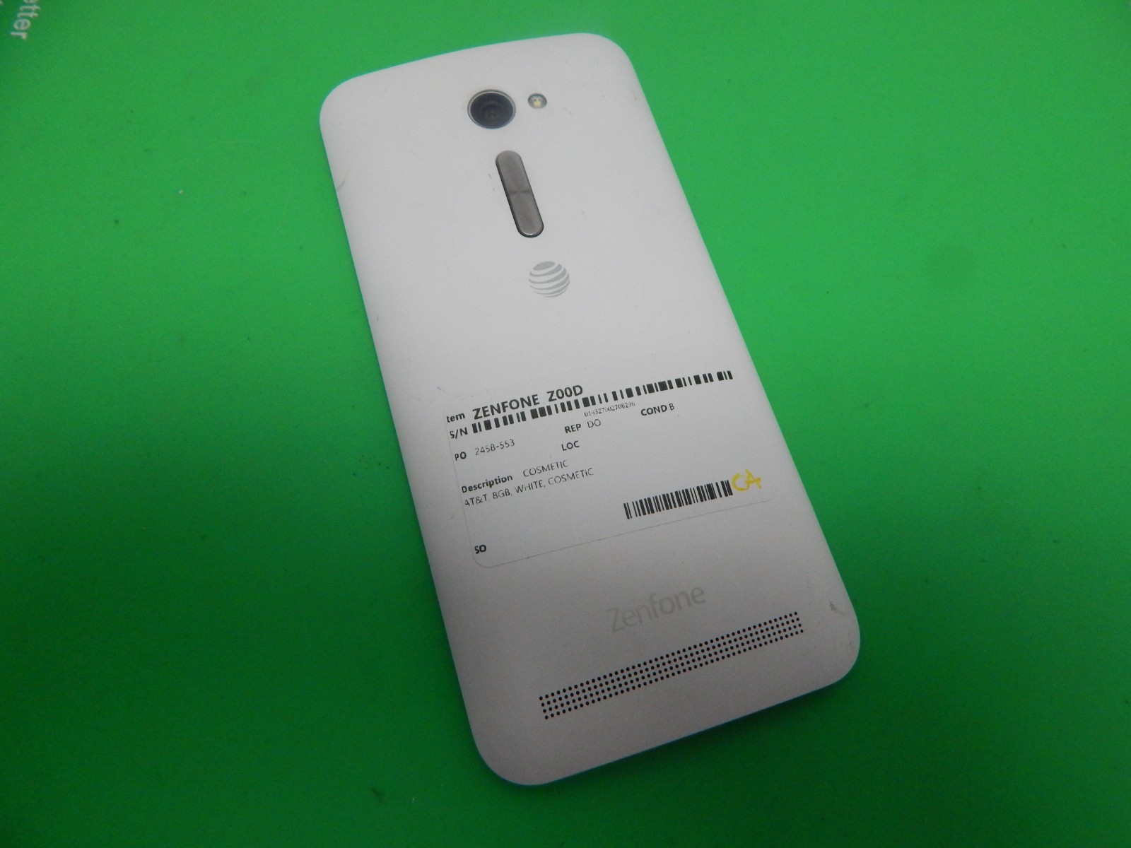 ASUS ZENFONE Z00D 8GB WHITE (AT&T) FREE BUNDLE & SHIPPING
