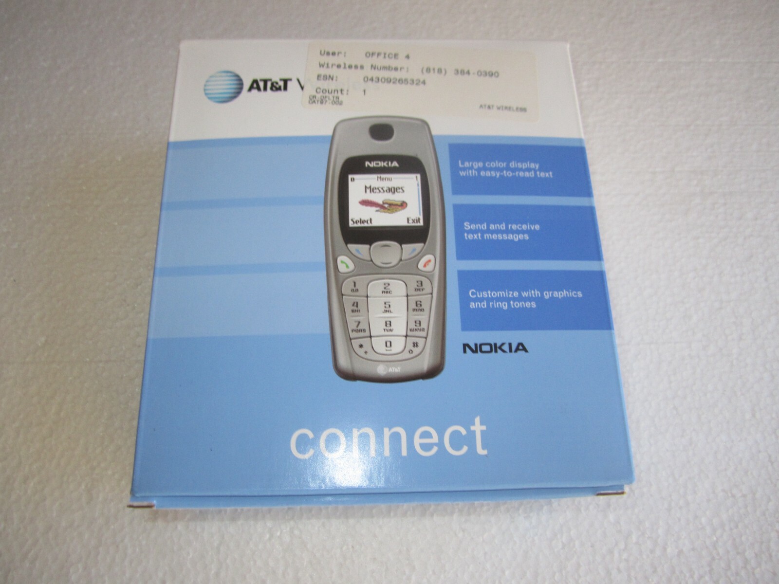 Vintage Nokia 3560 Phone w/Charger Battery & Packaging – For Collectors