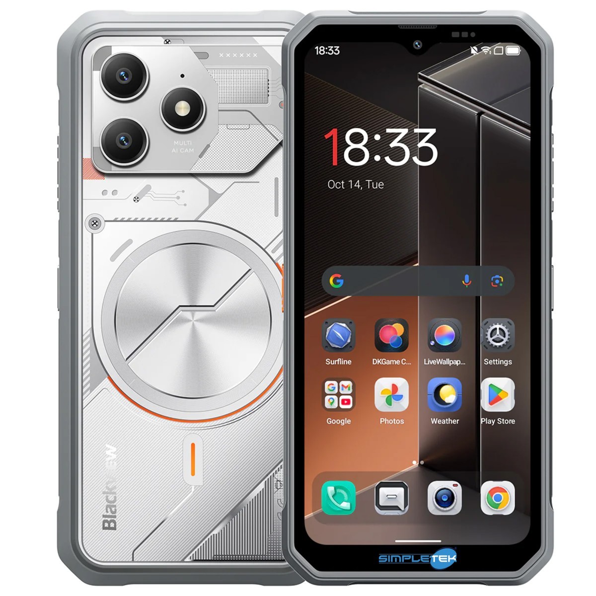 Blackview Fort 100 Rugged Android 16 Smartphone 8GB RAM 128GB IP69K 5000mAh