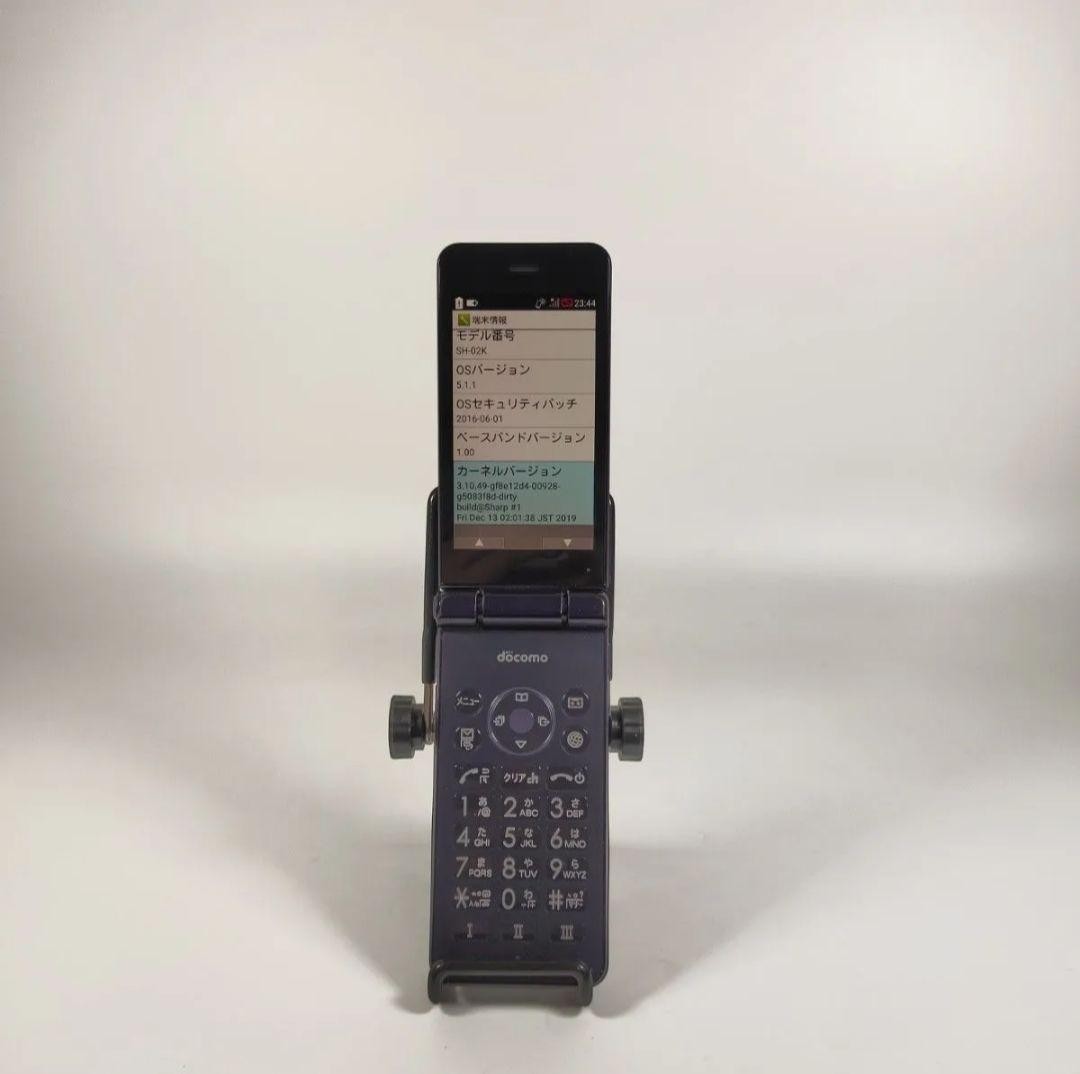 SHARP SH-02K AQUOS docomo KEITAI JAPAN ANDROID FLIP PHONE BLACK UNLOCKED 4G