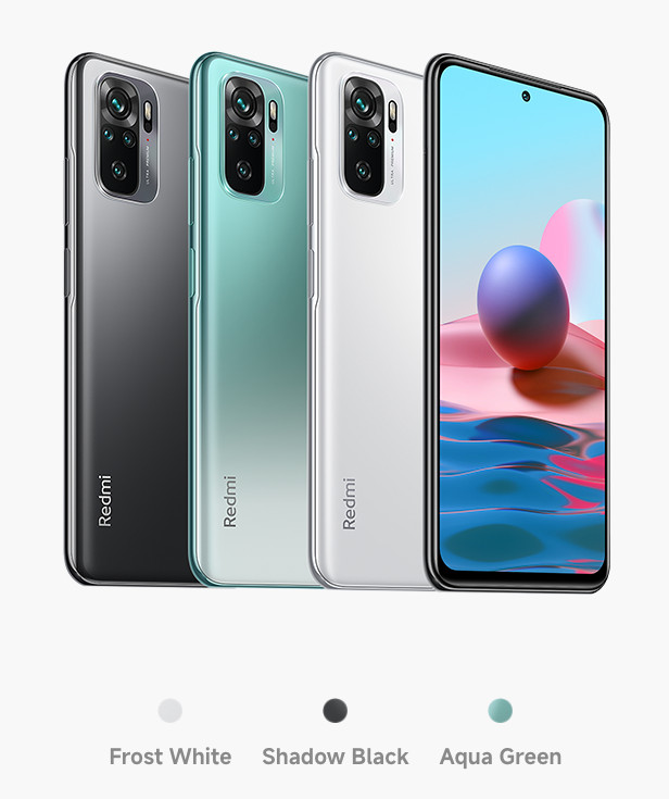 Xiaomi Redmi Note 10 4G LTE Aqua Green – 4GB RAM – 64GB ROM – India – NEW