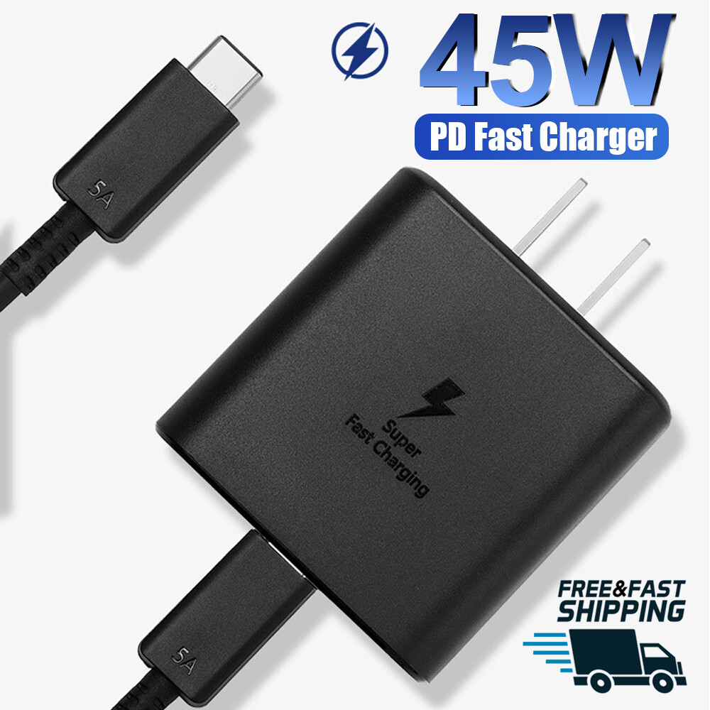 45W Super Fast Wall Charger Plug W/ 6ft USB-C Cable For Samsung S22 S23 S24 S25