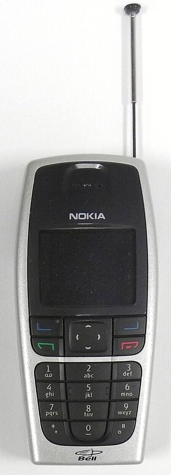 Nokia 6016i – Silver and Black ( Bell Mobility ) Rare Cellular Phone / BL-5C