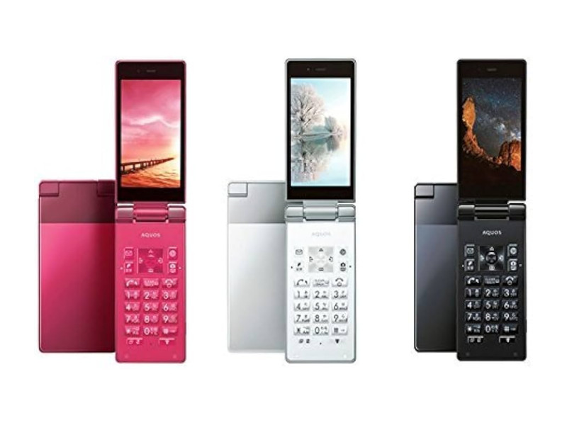SHARP 501SH AQUOS KEITAI BLACK ANDROID FLIP PHONE 3.4In UNLOCKED JAPAN NEW