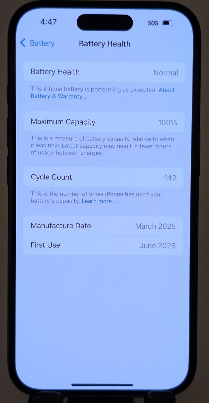 Apple iPhone 16 – 128 GB – Black (Metro) (Minor Scratching) ~085~