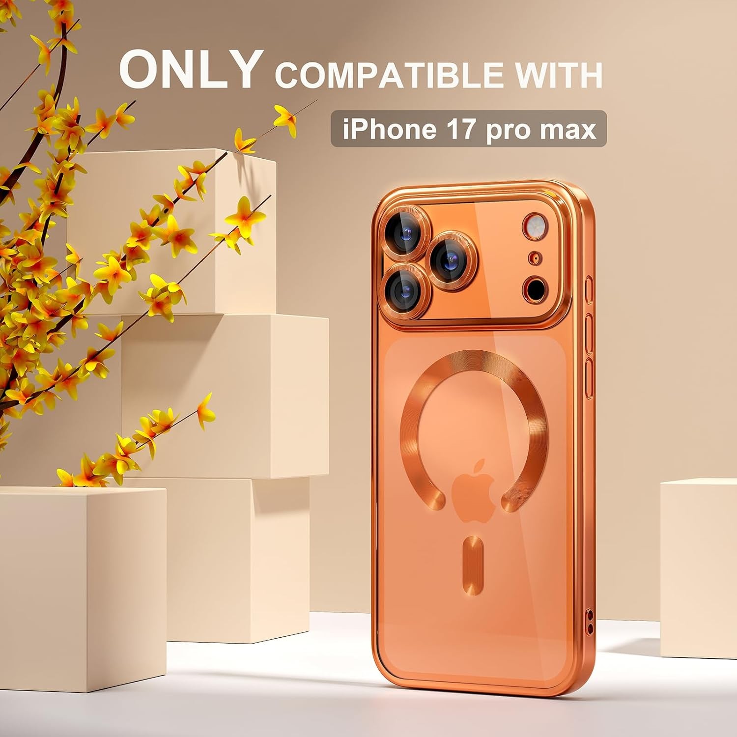 Magnetic for iPhone 17 Pro Max Case [Never Yellowing] [Military Grade Drop Prote