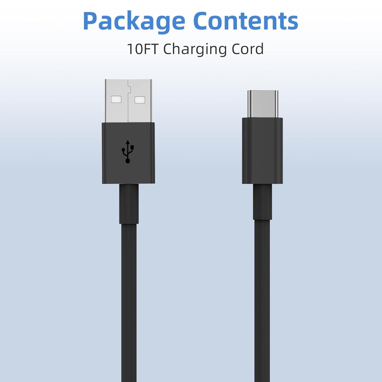 2Pack 10FT USB to USB C Fast Charging Cable for iPhone 17 16 15 Charger Cord