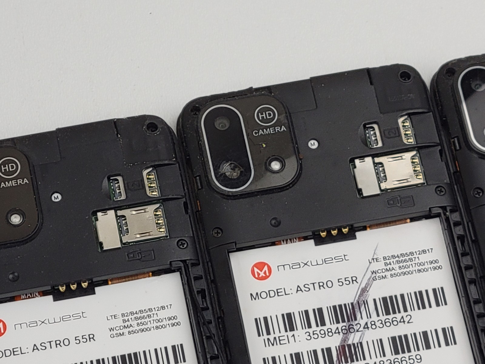 (Lot of 10) **REPAIR** Maxwest Astro 55R (GSM Unlocked) Dual SIM Smartphones