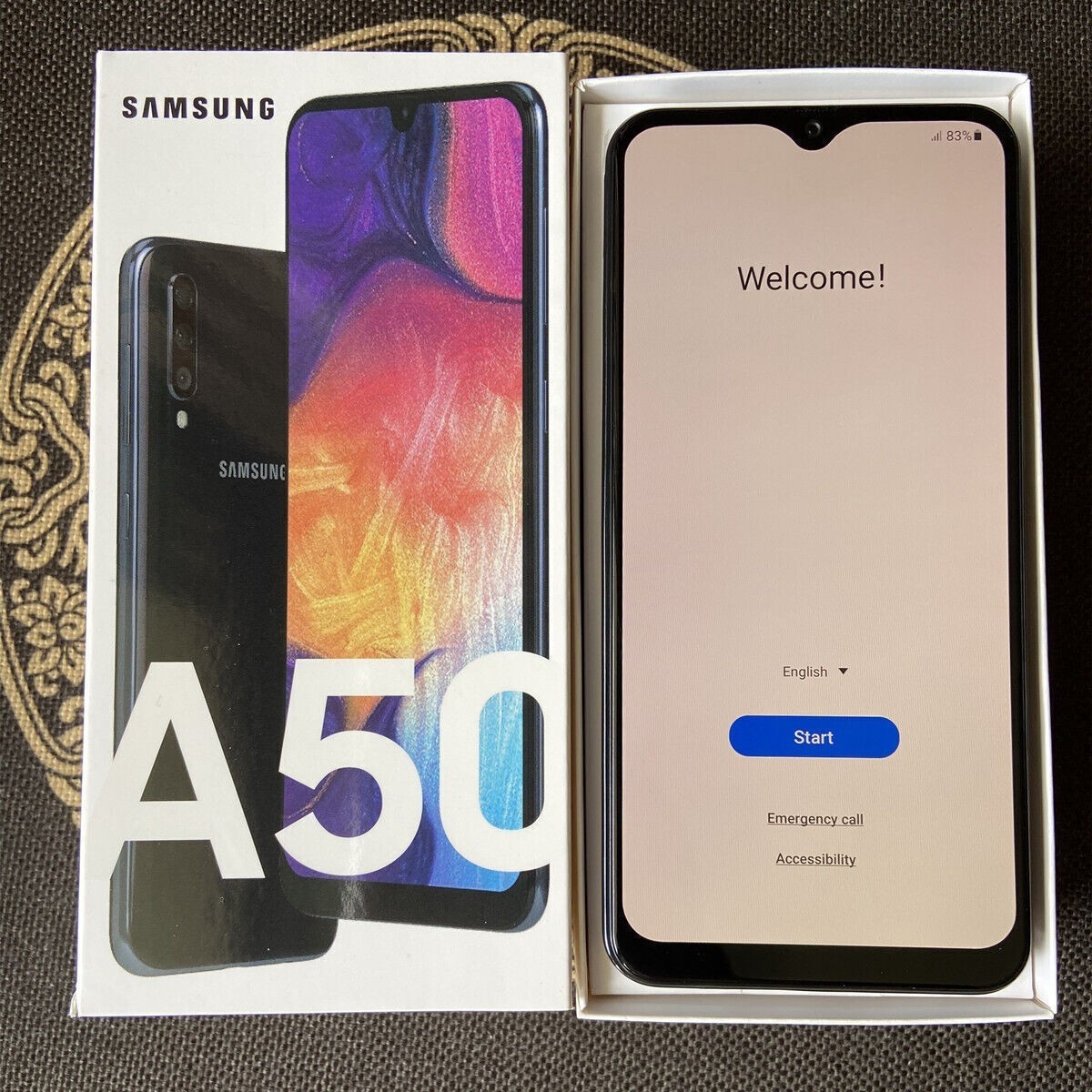 NEW – Samsung Galaxy A50 SM-A505U 64GB Single Sim Unlocked Black Smartphone