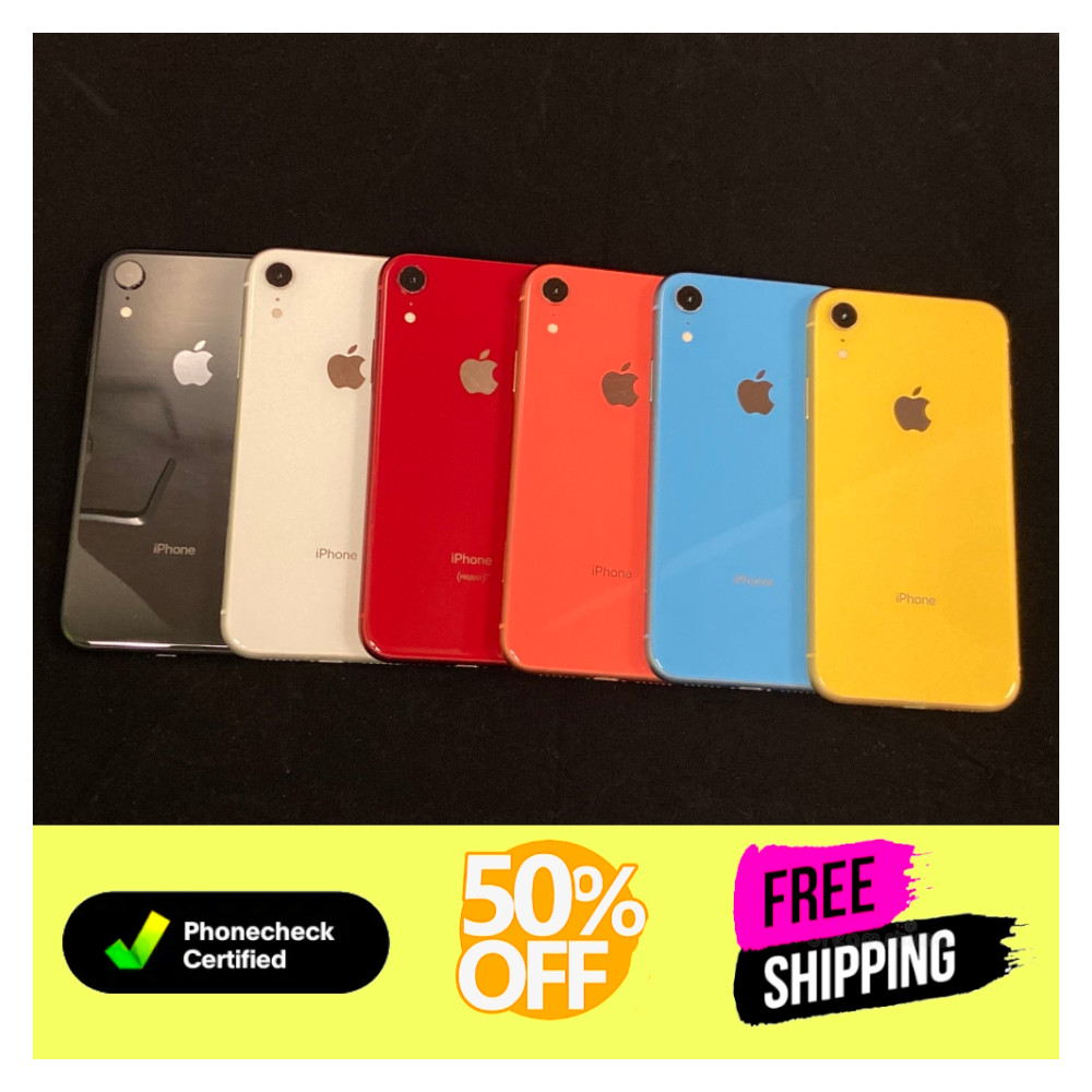 Apple iPhone XR 64GB GSM Unlocked AT&T T-Mobile Very Good Condition