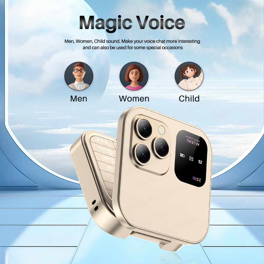 Mini Flip Phone Speed Dial Card Foldable perfect for young kids