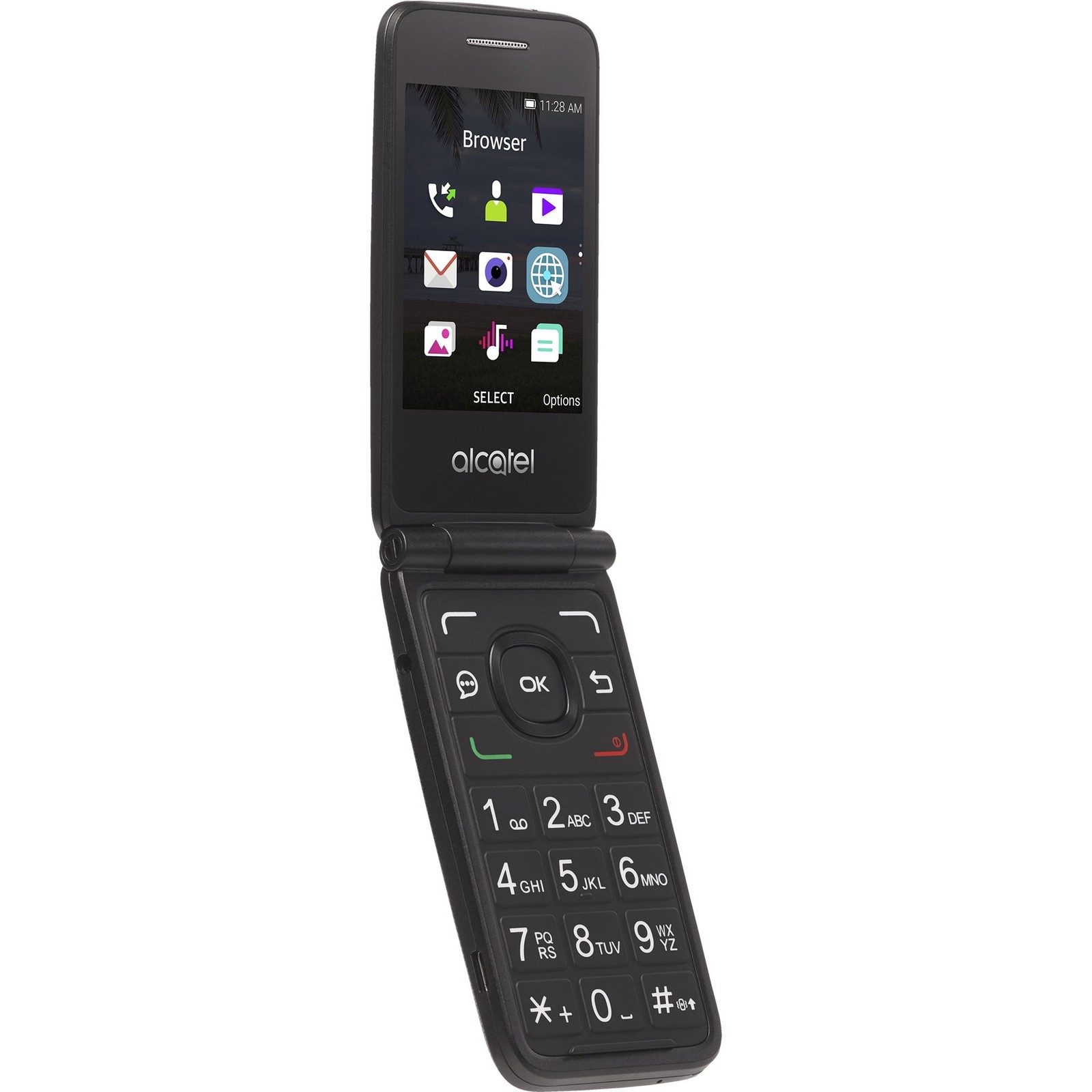 Alcatel MyFlip 4G LTE No-Contract Prepaid Basic Flip Phone for TracFone (A405DL)