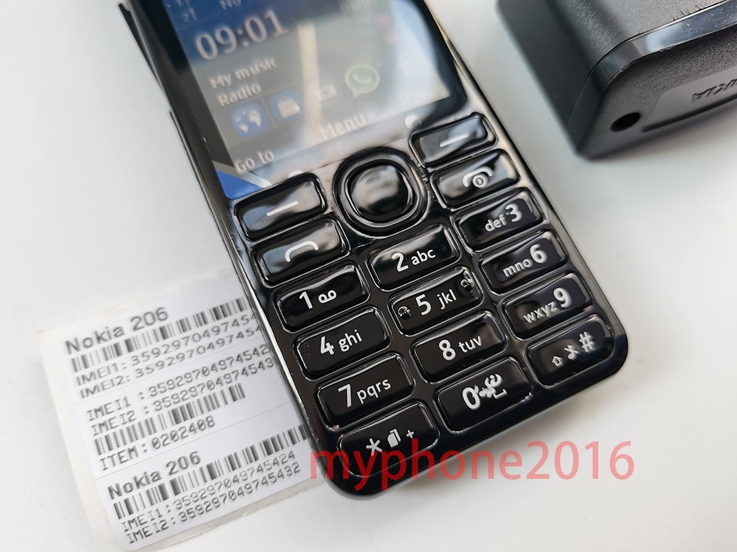 Nokia 206 Original Unlocked Dual Sim 2G GSM 1.3MP Keyboard Bluetooth Phones