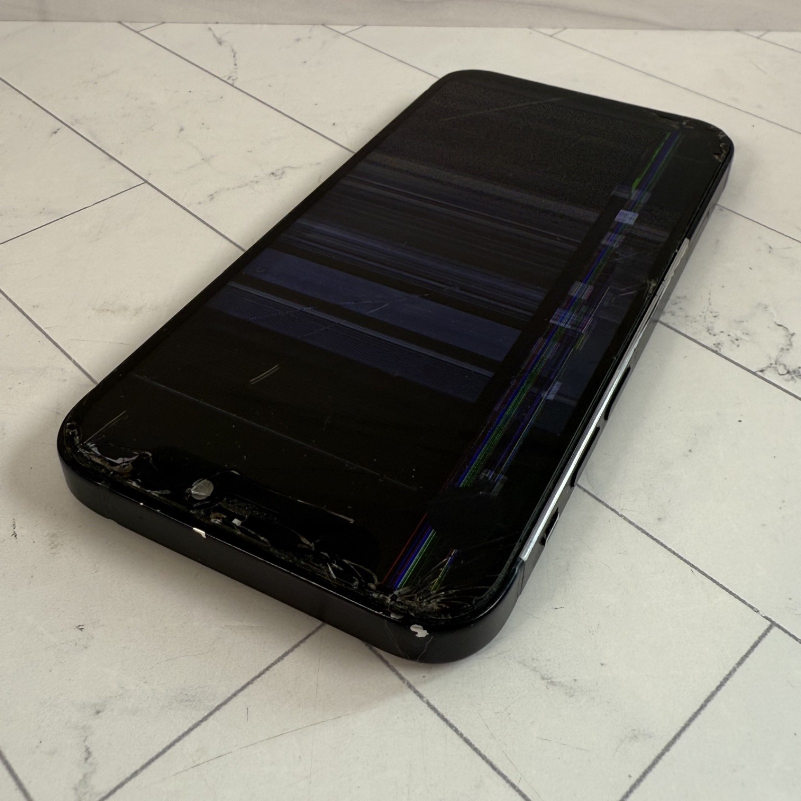 Apple iPhone 12 mini 128 GB Black Unlocked A2176 Cracked Screen LCD #H86
