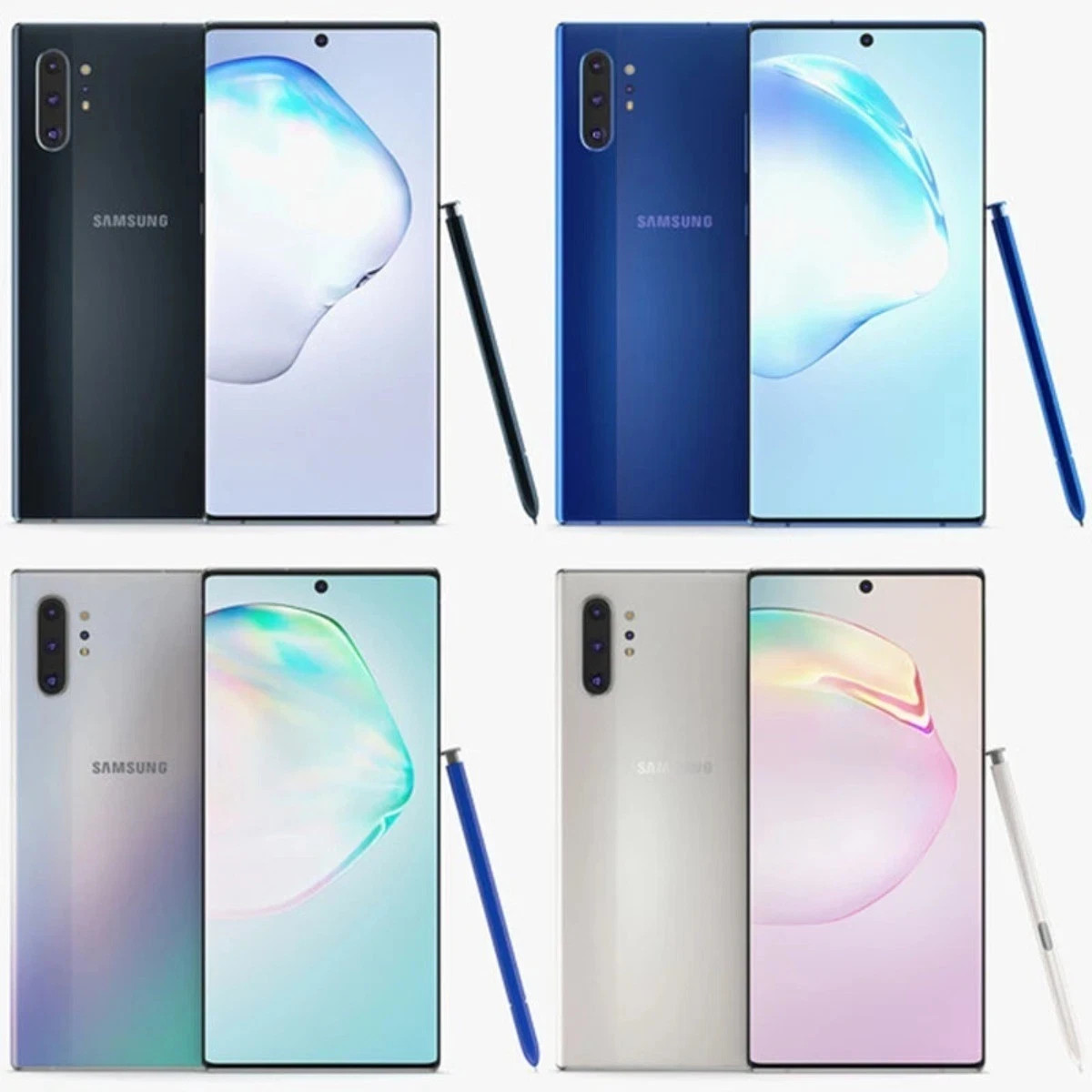 New US Stock Samsung Galaxy Note 10+ SM-N975U 256GB eSIM Factory Unlocked