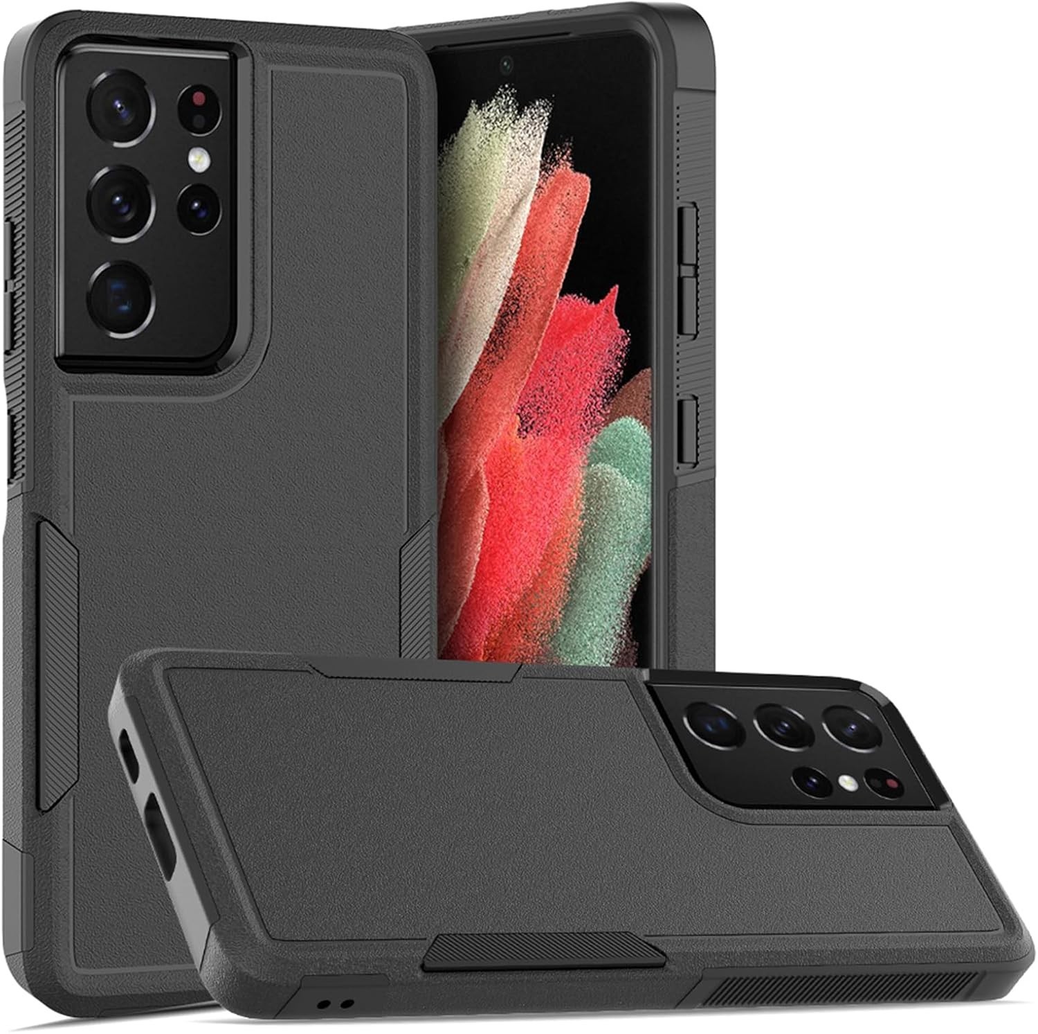 Samsung Galaxy S24 Ultra Case: Dual Layer Heavy Duty Shockproof Cover with Prote