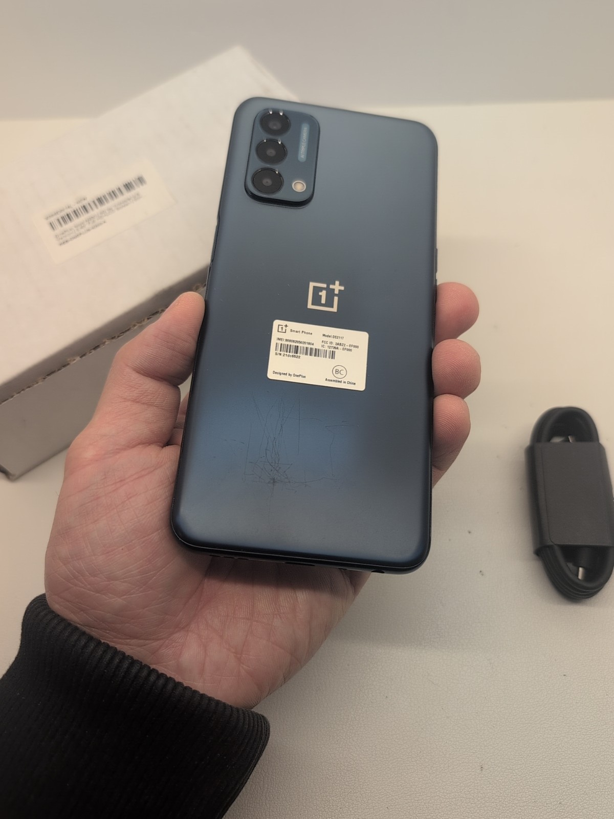OnePlus Nord N200 5G (DE2117) 64GB Blue Quantum (Network Unknown) Check IMEI des