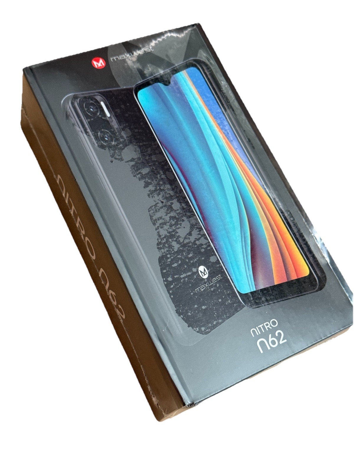 SEALED. Maxwest Nitro N62 RED. 32GB (Unlocked) Dual SIM Android 12 Smartphone