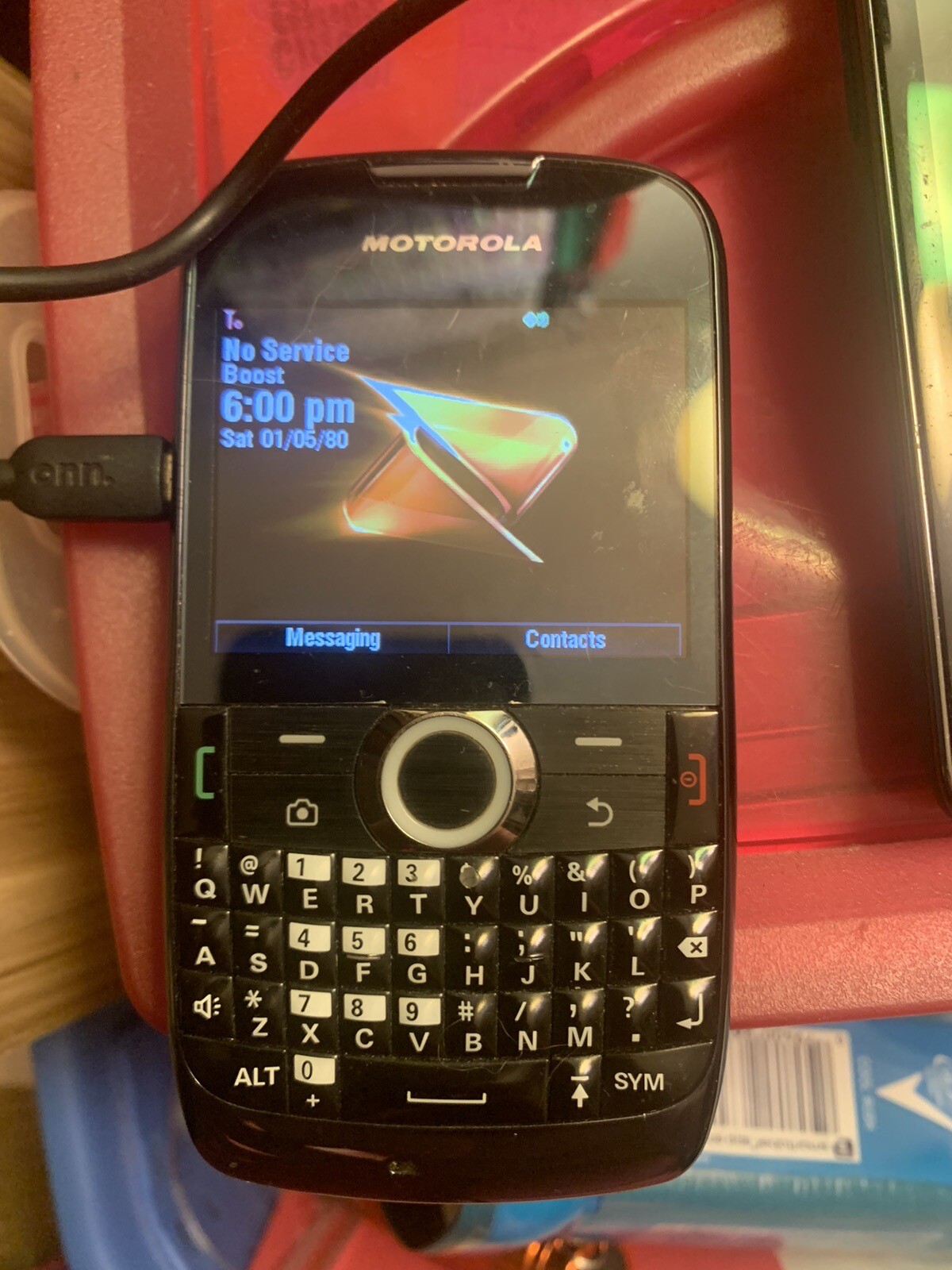 Motorola Theory – Black (Boost Mobile) Cell Phone WX430