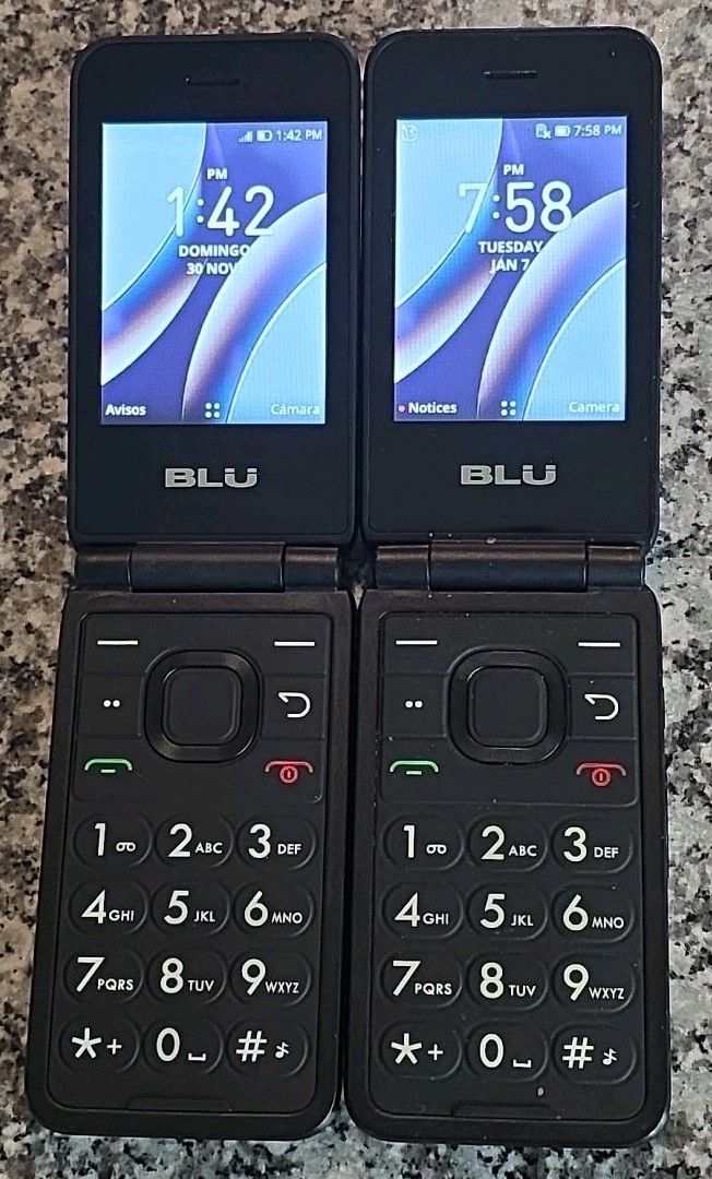 2 BLU Flex B300V, 4G-LTE, 3G/2G, TracFone, Prepaid, GSM, Each Sold Separate, 🔥