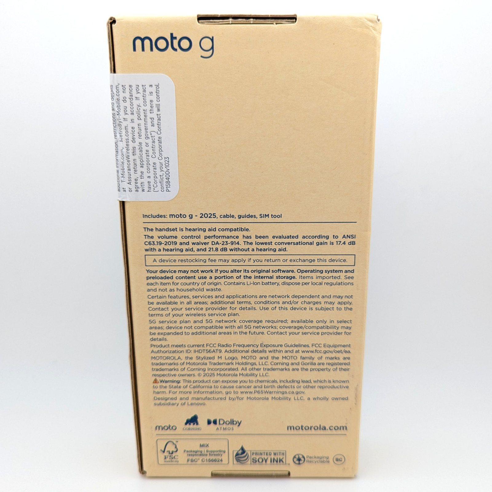 Motorola Moto G (2025) XT2513-1 128GB | Gray | T-MOBILE ONLY