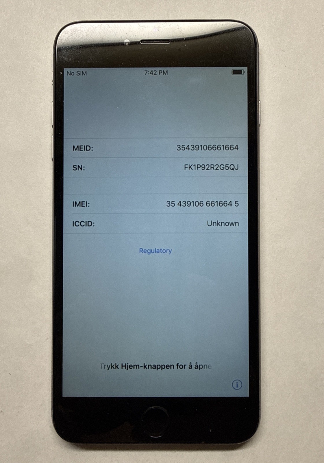 Apple iPhone 6 Plus 64GB AT&T A1522 USED Working