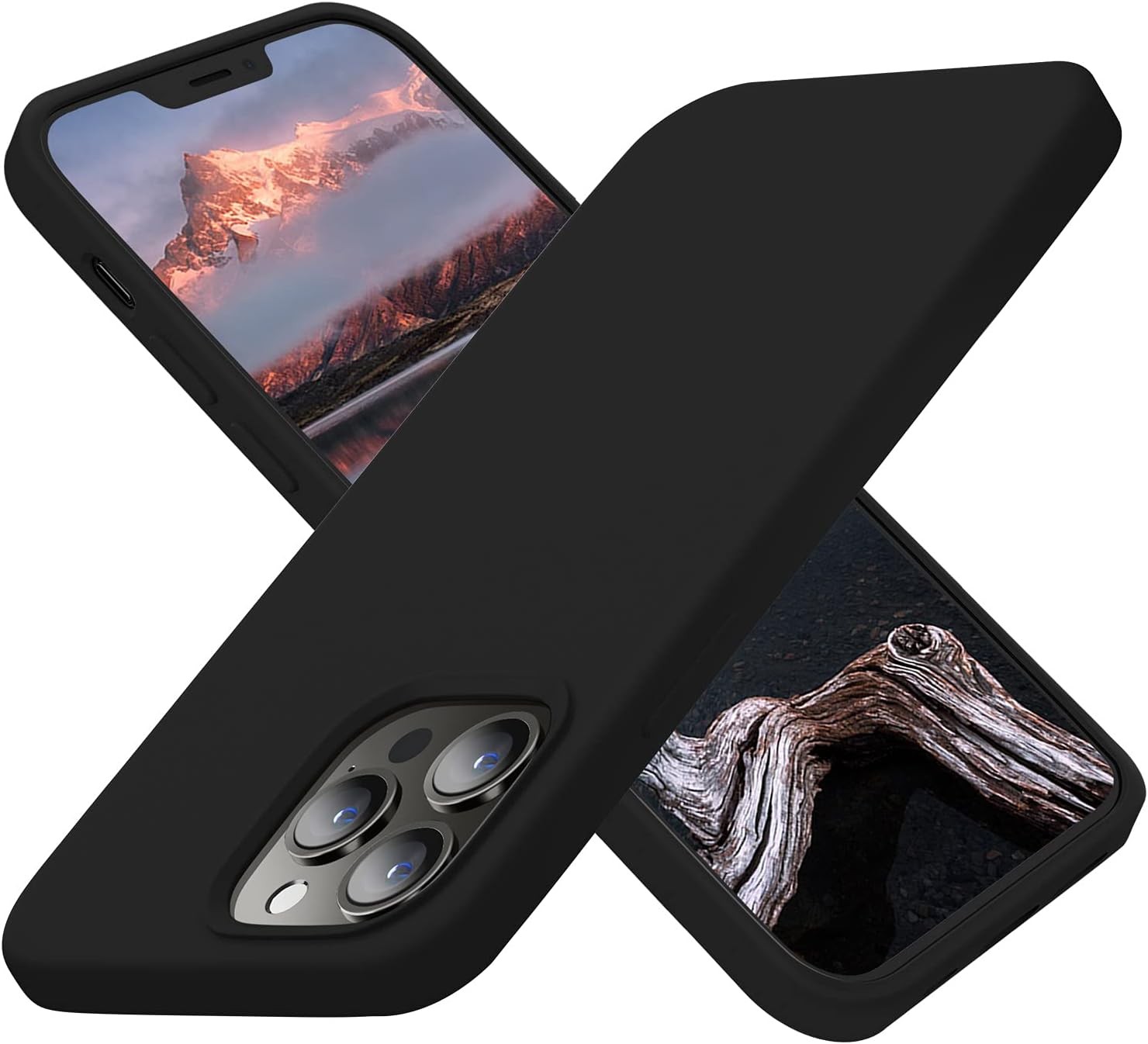 Designed for iPhone 13 Pro Case, Silicone Ultra Slim Shockproof Protective Case,