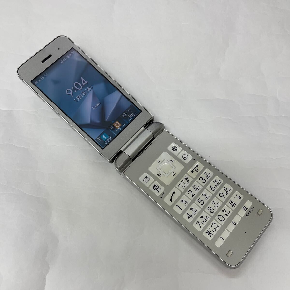 KYOCERA 902KC DIGNO KEITAI 3 ANDROID FLIP PHONE Silver UNLOCKED