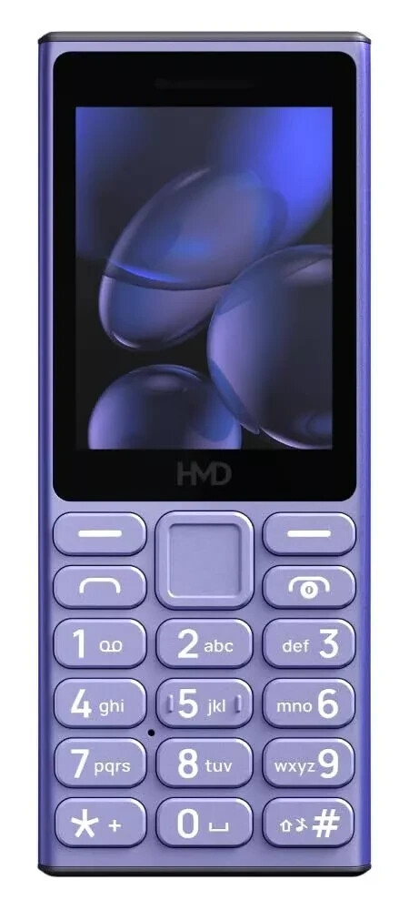 HMD 110 4G Keypad Phone YouTube, Type -C Charging, Wireless FM Radio Blue.