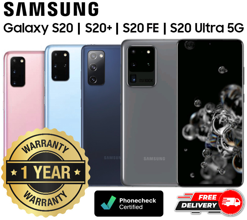Samsung Galaxy S20 S20+ S20 FE S20 Ultra 5G 128GB Unlocked Verizon T-Mobile AT&T