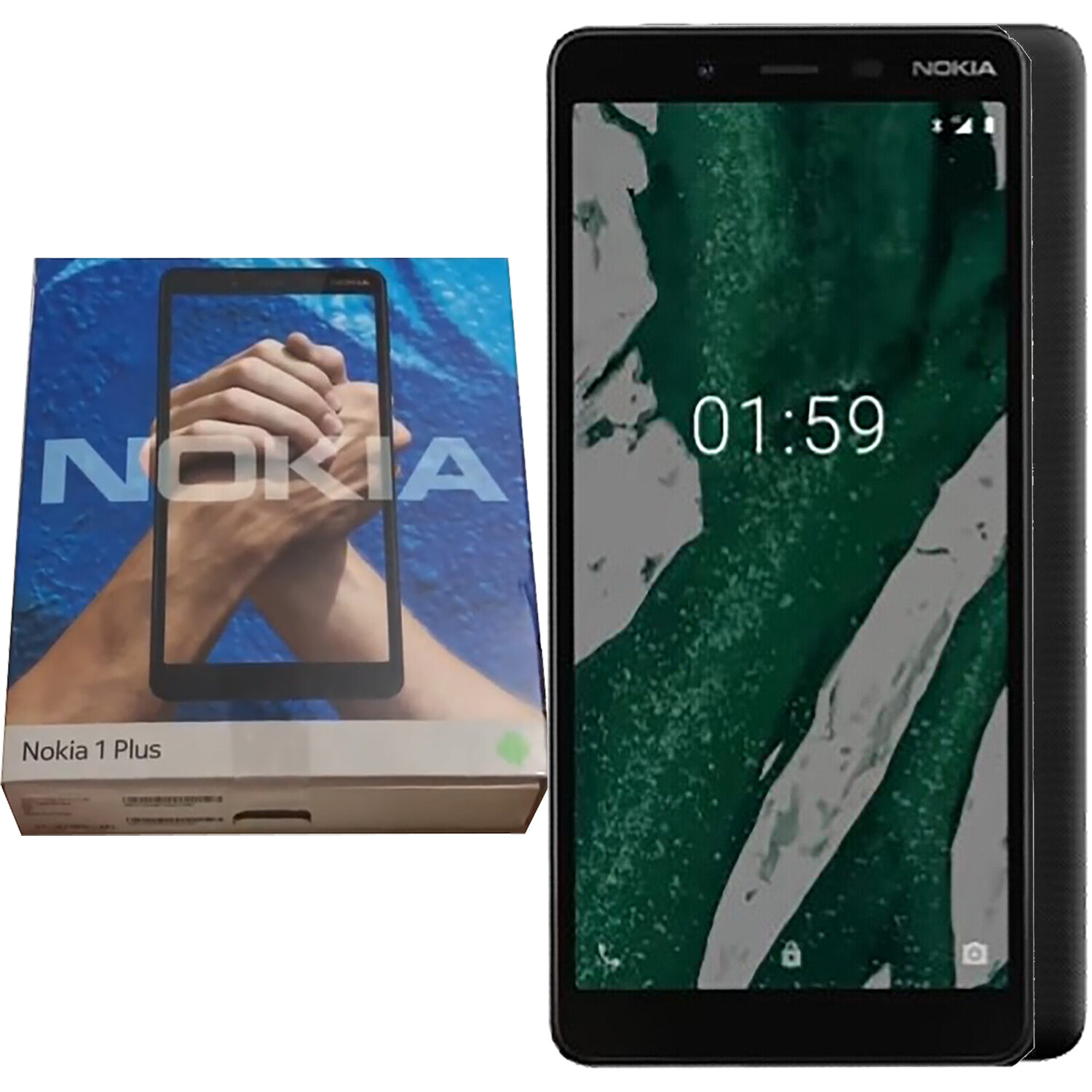 NEW Nokia 1 Plus 4G/LTE 8GB + 1GB Dual-SIM Black Factory Unlocked GSM
