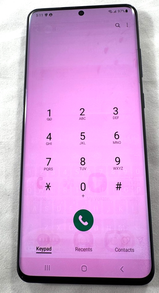 SAMSUNG GALAXY S20 ULTRA 5G SM-G988U UNLOCKED 128GB BLACK (HEAVY SCREEN BURN)