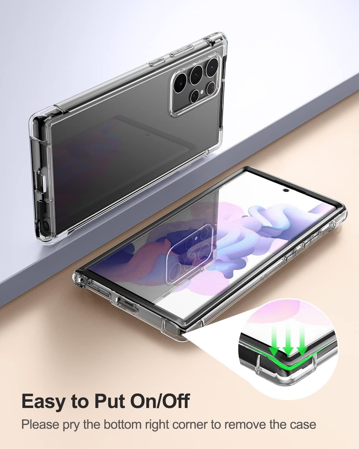 For Samsung Galaxy S22 Ultra Case,Built in Screen Protector,Full Body,Shockproof