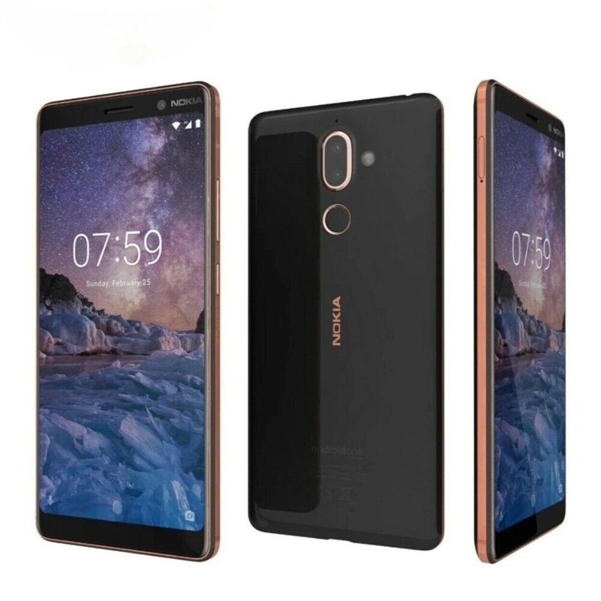 Original Unlocked Nokia 7 Plus 64GB WIFI Zeiss optics Dual SIM 4G GSM Cellphone