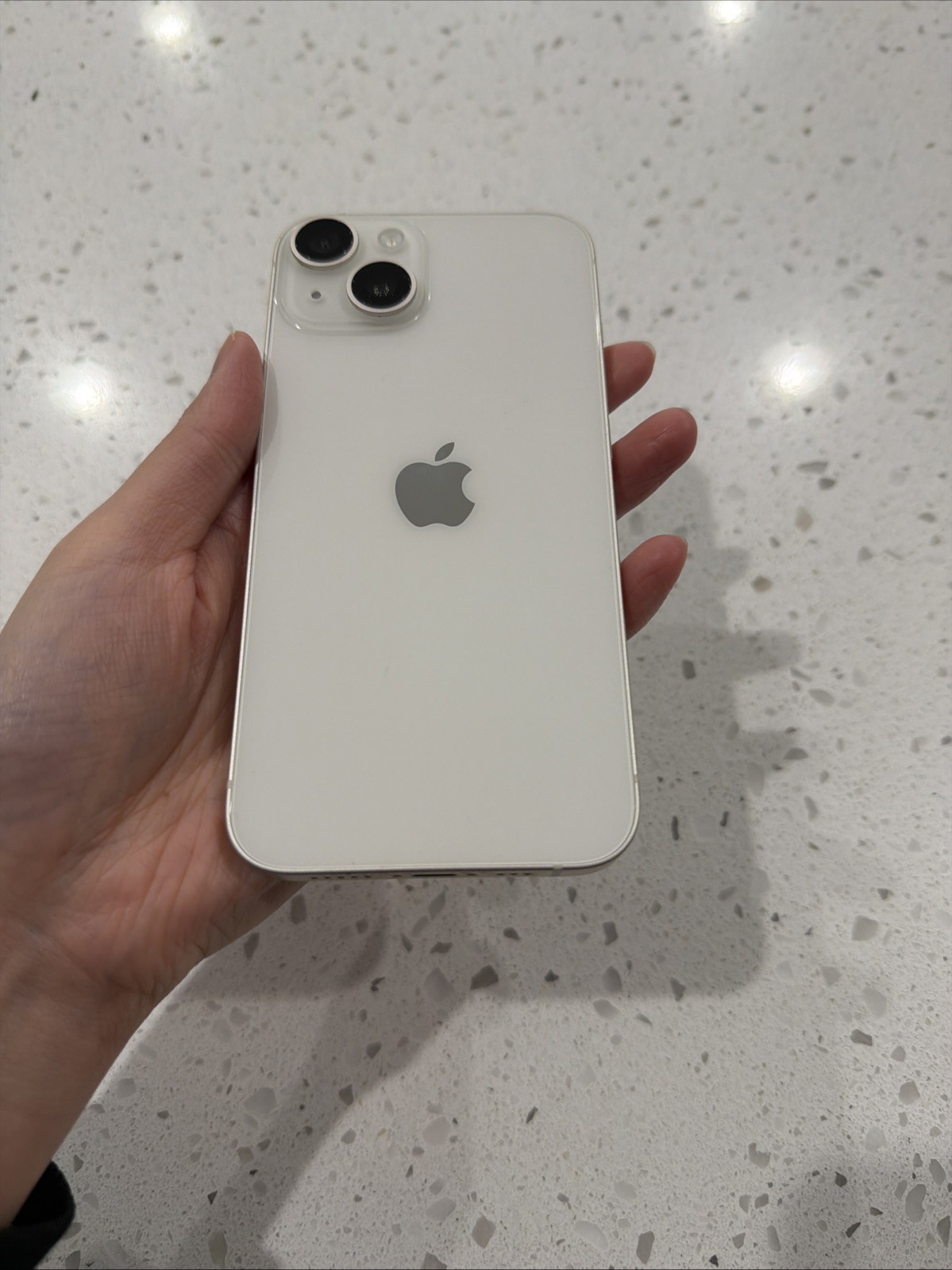 Apple iPhone 14 Starlight White 128GB eSIM UNLOCKED 85% Battery Health+US SELLER