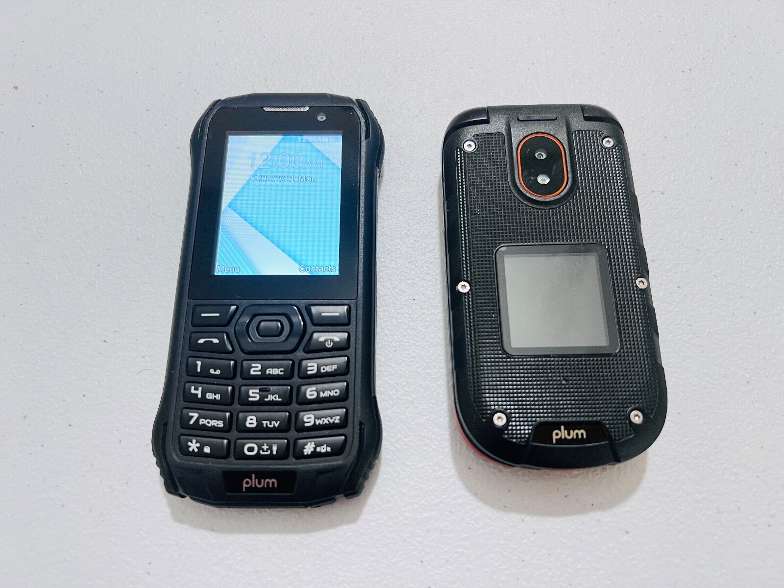 Lot of 2 Defective Plum Ram 10 4G LTE Unlocked Rugged + E800US Ram Plus