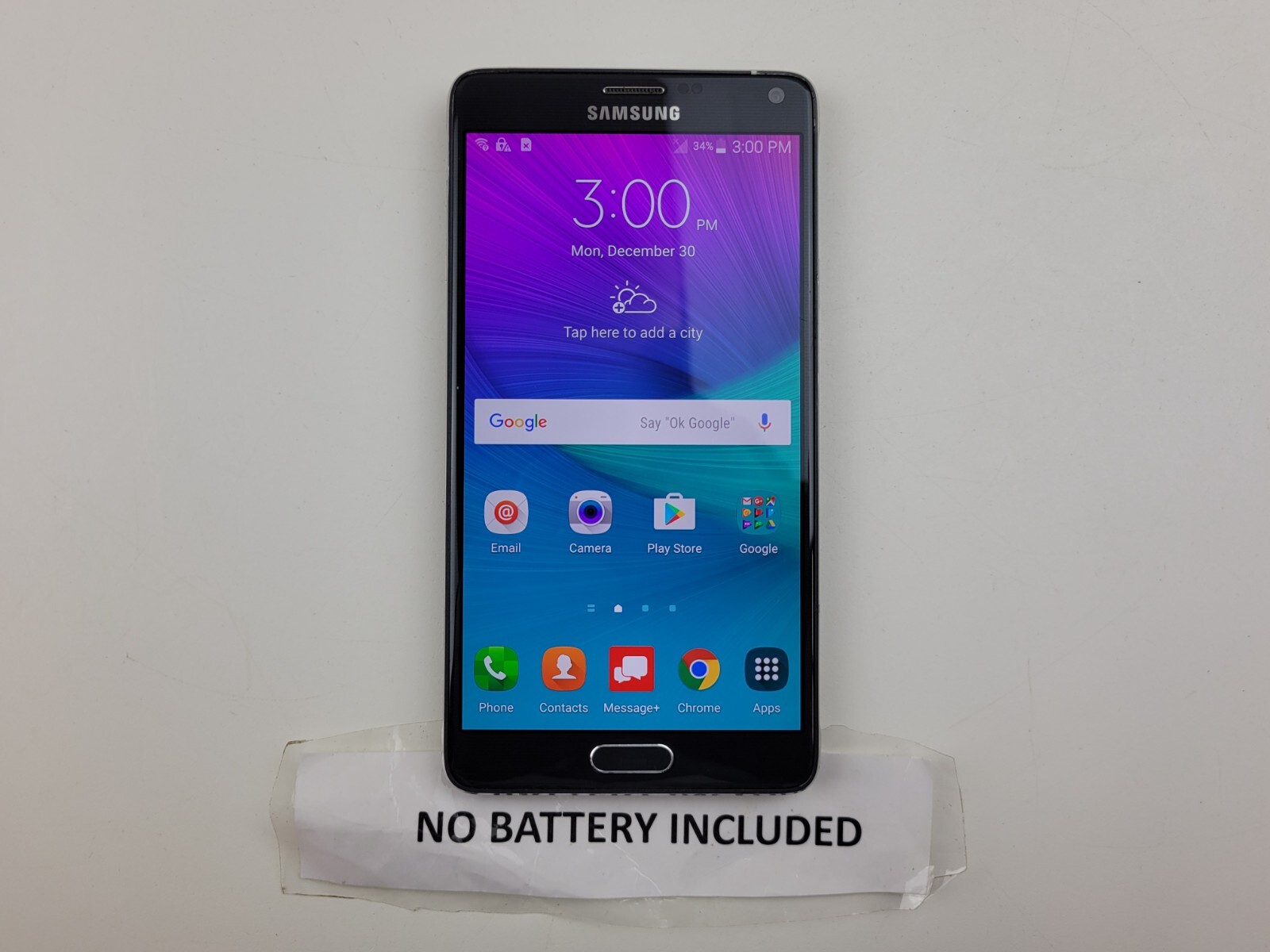 Samsung Galaxy Note 4 (SM-N910V) 32GB (Verizon) – SMALL ISSUE – Clean IMEI