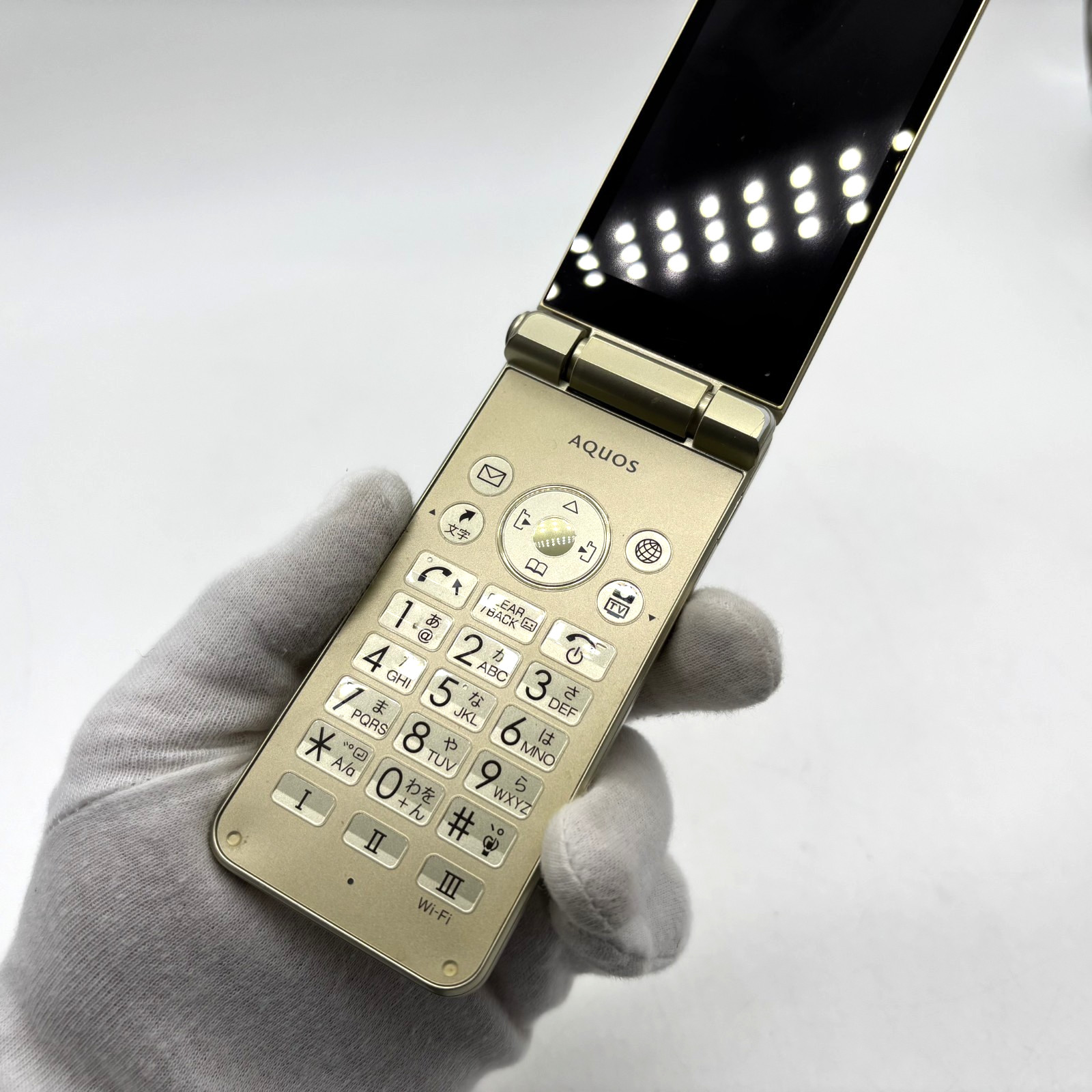 SHARP AQUOS Keitai 601SH Gold SoftBank Unlocked 4G Android Flip Phone Japan