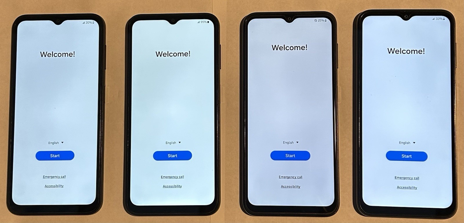 Lot Of 4 Samsung Galaxy A14 SM-A146U 64GB 5G Phones Excellent Condition