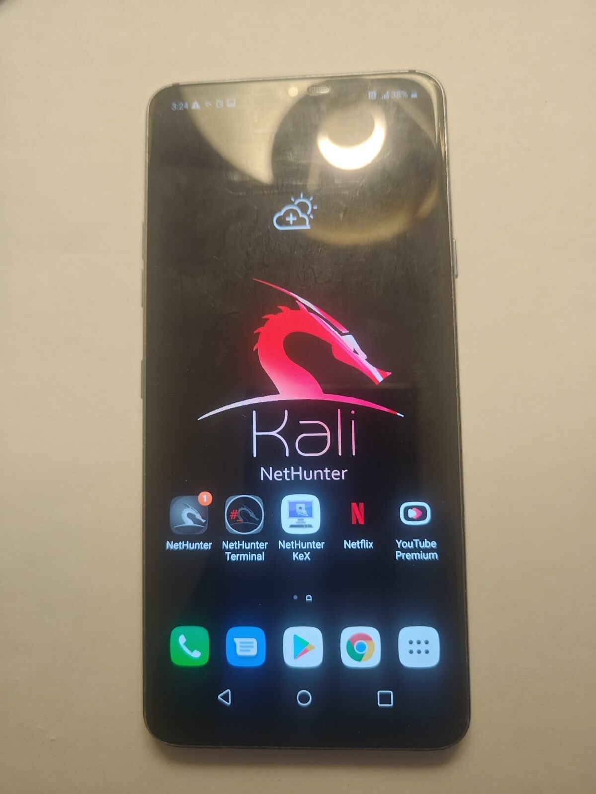 Rooted LG G7 ThinQ Nethunter Pentest Tool Internal Monitor Mode