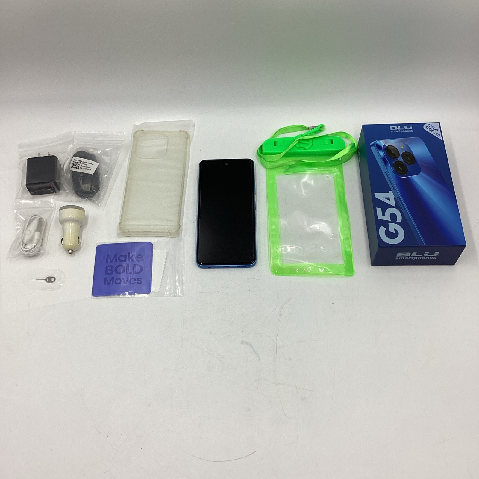 BLU G54 G1090 Unlocked 6.6″ IPS HD 128GB 50MP GPS Dual SIM Standby 5000mAh Blue