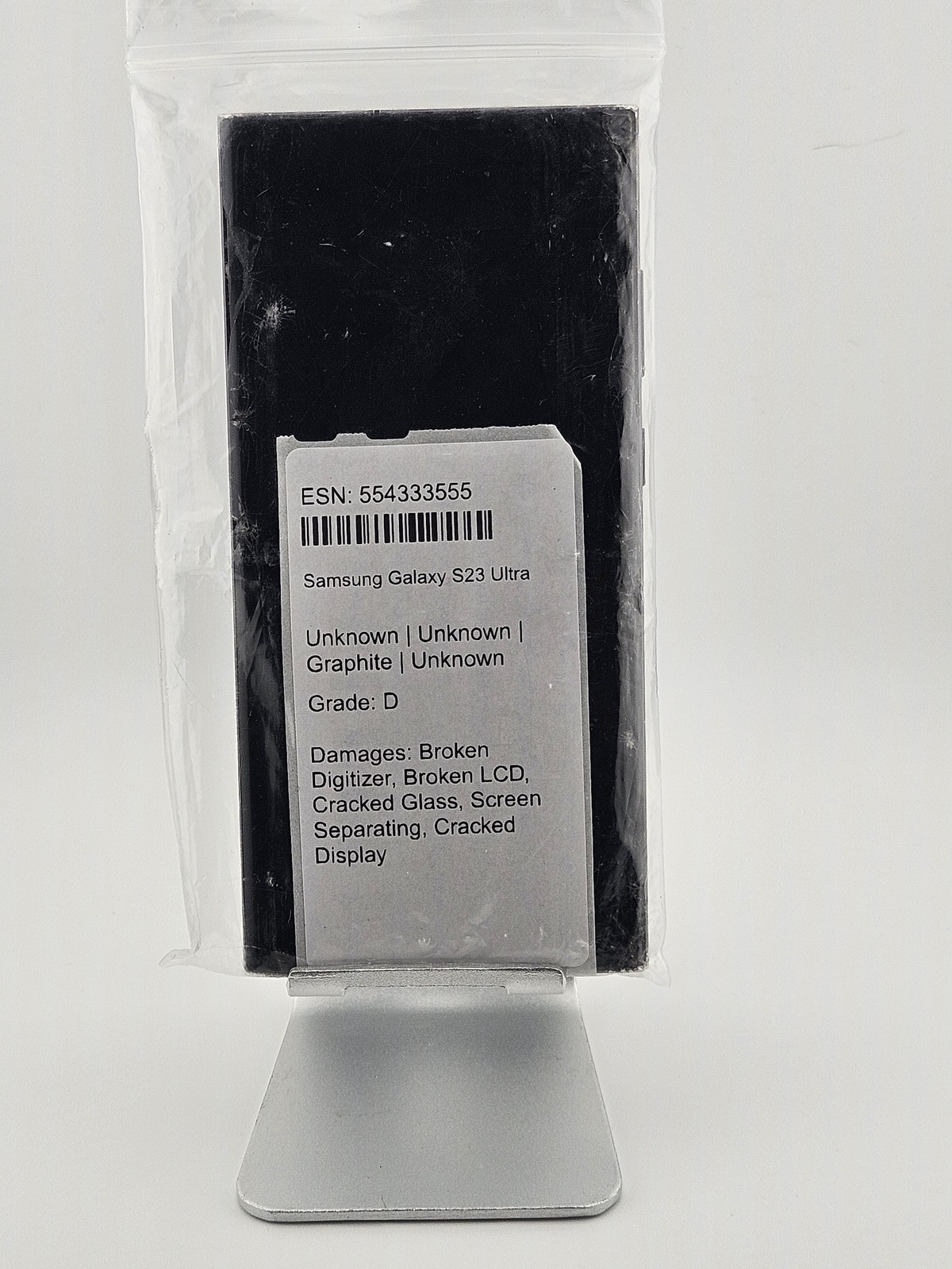 Samsung Galaxy S23 Ultra 256GB | Carrier Unknown | Graphite – AS-IS