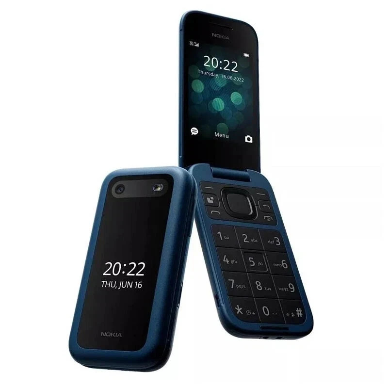 Original Nokia 2660 Flip 4G 2-SIM 128MB+48MP S30+OS Unlocked Flip Mobile Phone