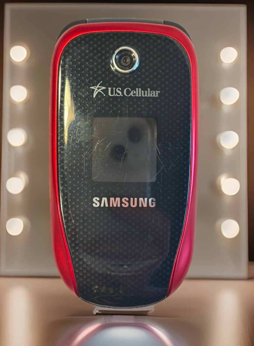 Samsung Stride SCH-R330- Red & Black (U.S. Cellular) Rare Flip Phone-untested