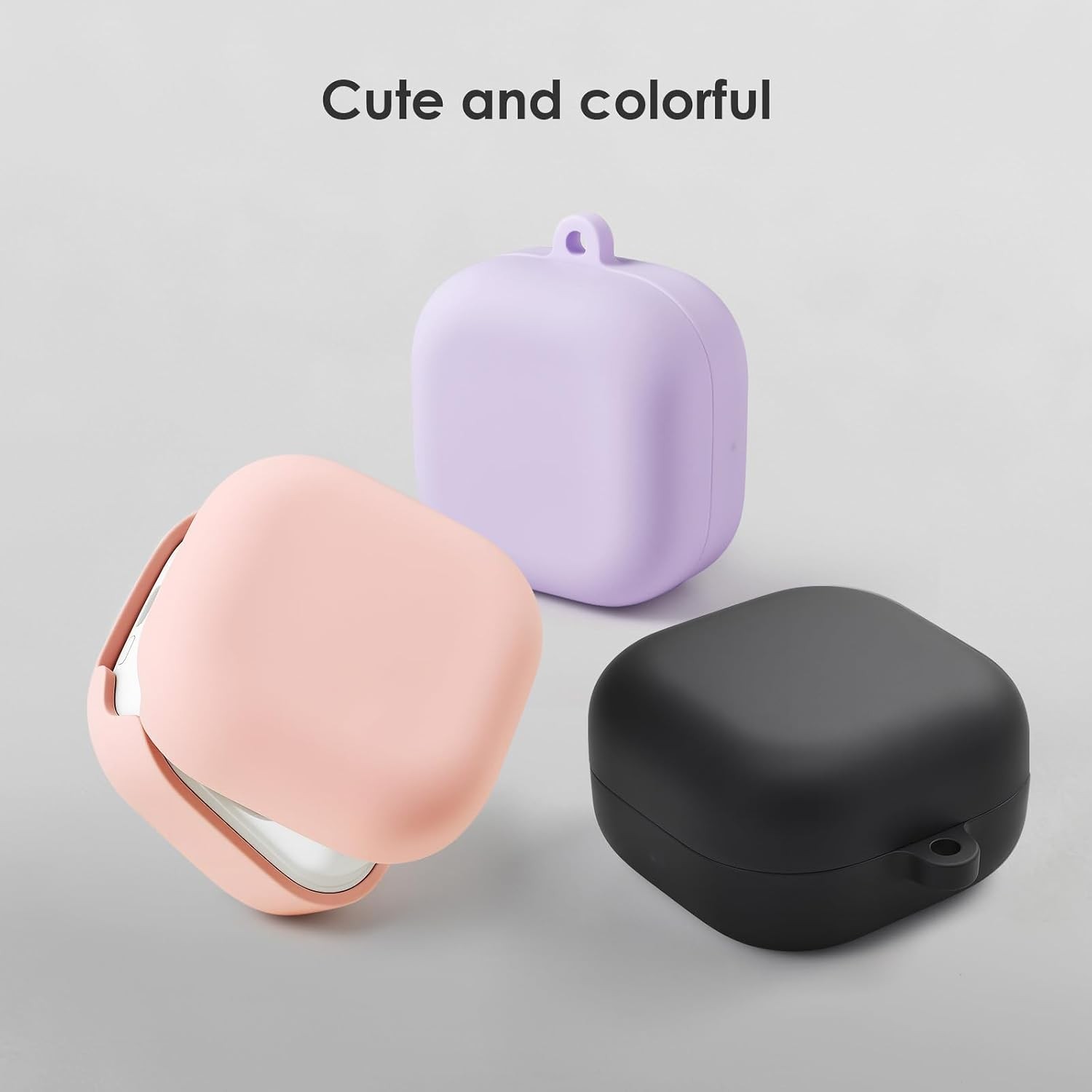 Cute Soft Silicone Case for Samsung Galaxy Buds 4/4 Pro 2026 Cover with Keychain